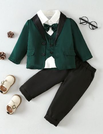 Costum Shein Kids, verde