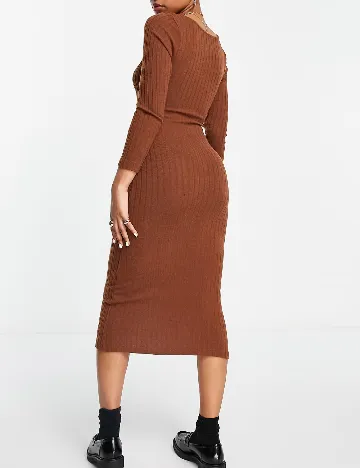 Rochie medie Miss Selfridge, maro Maro