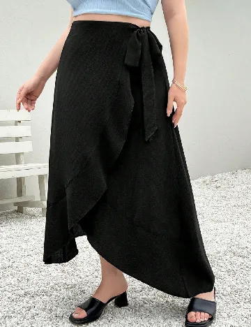 Fusta SHEIN CURVE, negru Negru