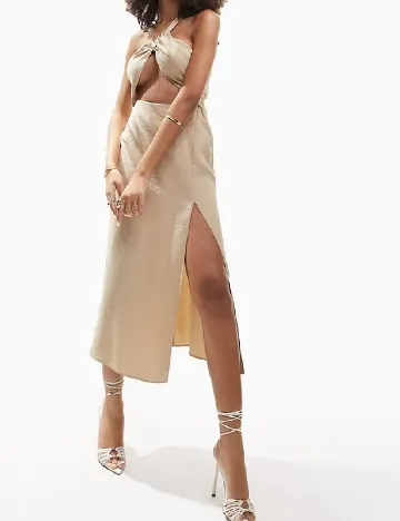 Rochie medie ASOS, crem Crem