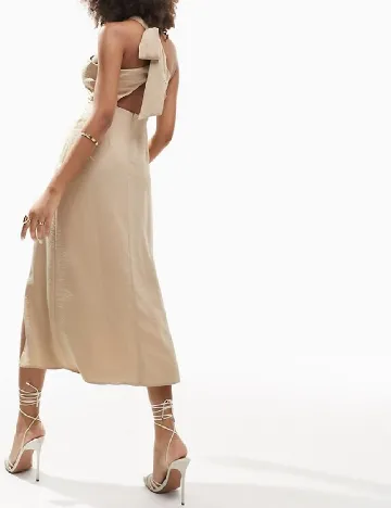 Rochie medie ASOS, crem Crem
