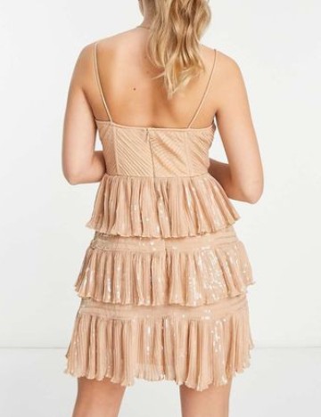 Rochie scurta ASOS, crem