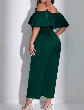 Salopeta SHEIN CURVE, verde Verde