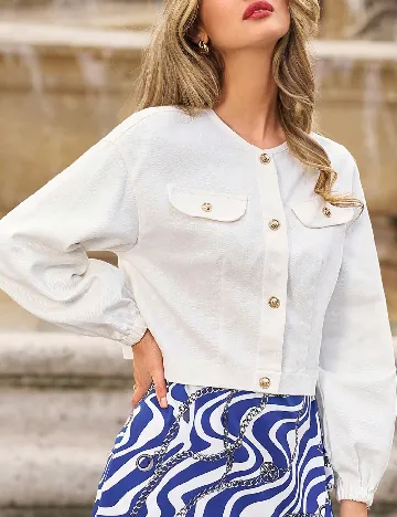 Bluza SHEIN, alb Alb
