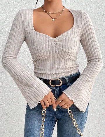 Bluza SHEIN, crem Crem