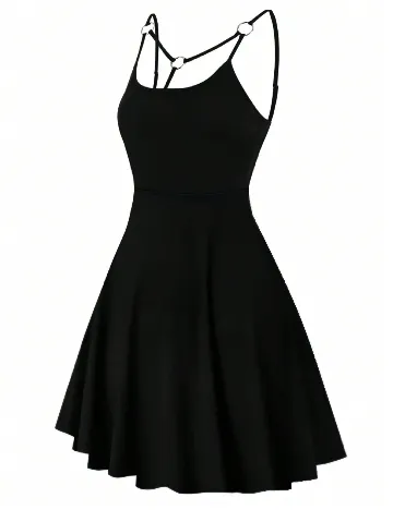 Rochie scurta SHEIN CURVE, negru Negru