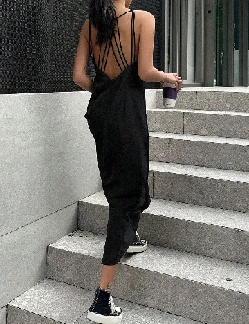 Rochie lunga Dazy, negru Negru