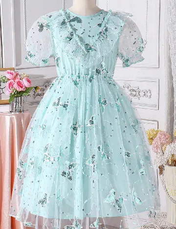 Rochii Shein Kids, bleu Albastru