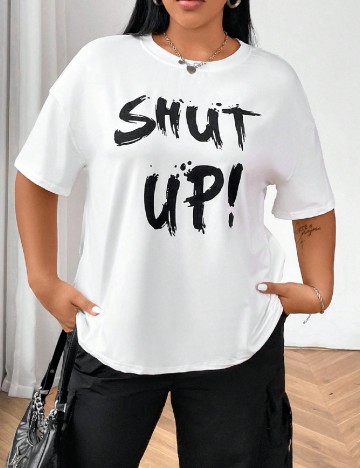 Tricou SHEIN CURVE, alb