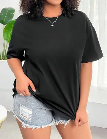 Tricou SHEIN CURVE, negru Negru