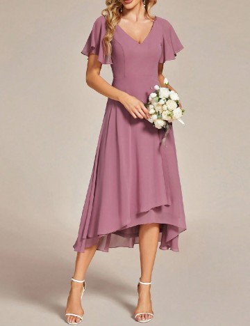 Rochie medie Ever-Pretty, mov