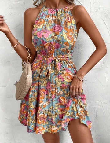 Rochie scurta SHEIN CURVE, mix culori