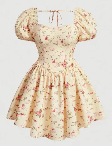 Rochie scurta SHEIN CURVE, floral Floral print
