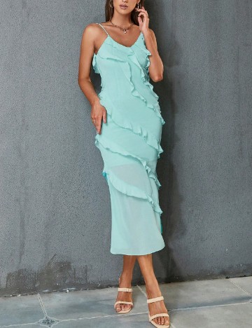 Rochie lunga SHEIN, verde