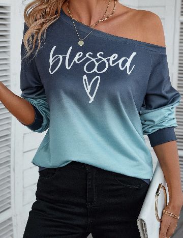 Bluza SHEIN, albastru