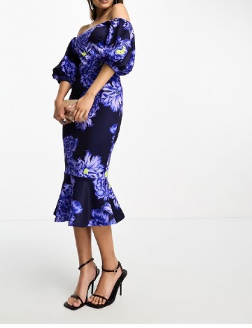 Rochie medie True Violet, albastru