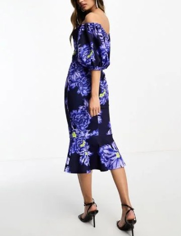 Rochie medie True Violet, albastru