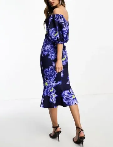 Rochie medie True Violet, albastru Albastru