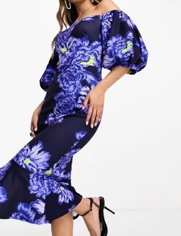 Rochie medie True Violet, albastru Albastru