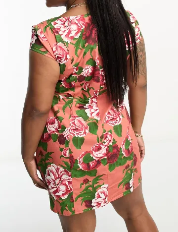 Rochie scurta ASOS Curve, floral print Floral print