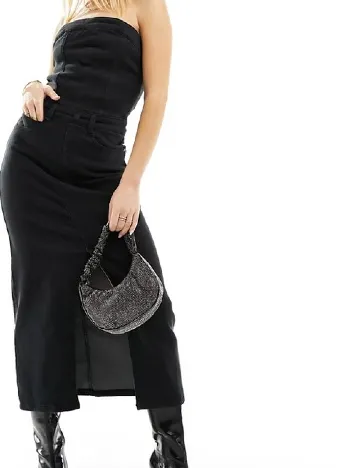 Rochie medie Waven, negru Negru