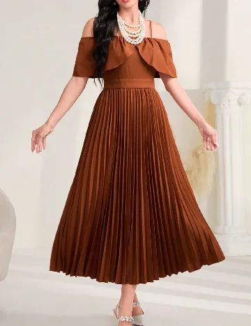 Rochie medie SHEIN, maro Maro