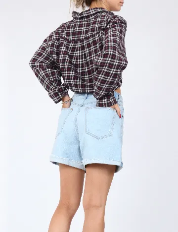 Pantaloni scurti Abercrombie&Fitch, albastru Albastru