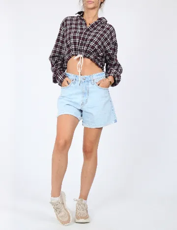 Pantaloni scurti Abercrombie&Fitch, albastru Albastru