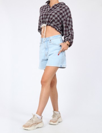 Pantaloni scurti Abercrombie&Fitch, albastru