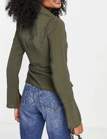 Camasa ASOS, kaki Verde
