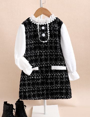 Rochie Shein Kids, alb/negru