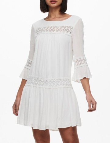 Rochie Only, alb, 40