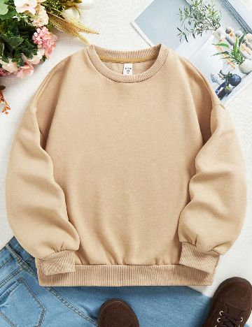 Bluza Shein Kids, crem