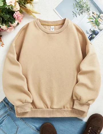 Bluza Shein Kids, crem Crem
