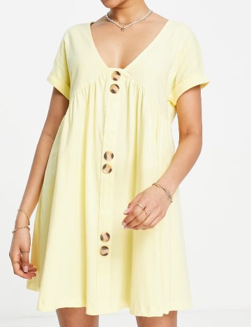 Rochie scurta ASOS, galben
