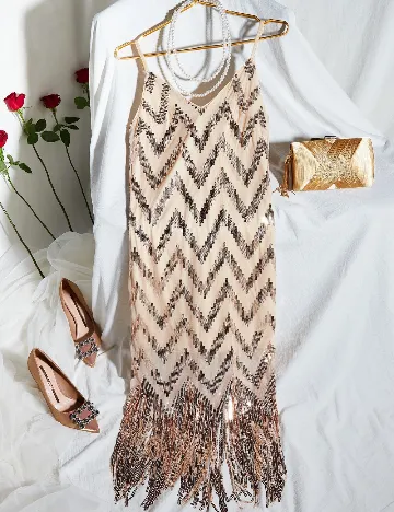 Rochie scurta SHEIN, crem Crem