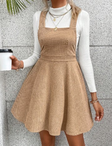 Rochie scurta SHEIN, crem