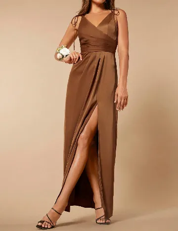 Rochie lunga SHEIN, maro Maro