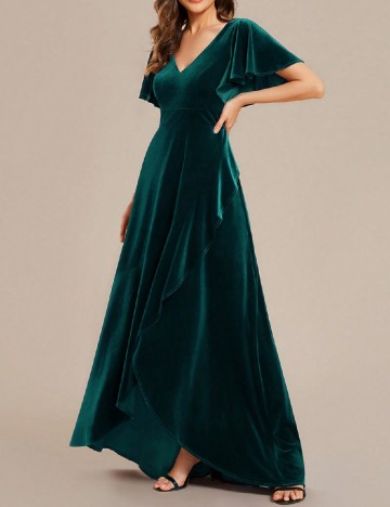 Rochie lunga Ever-Pretty, verde