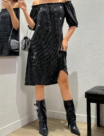 Rochie scurta SHEIN, negru Negru