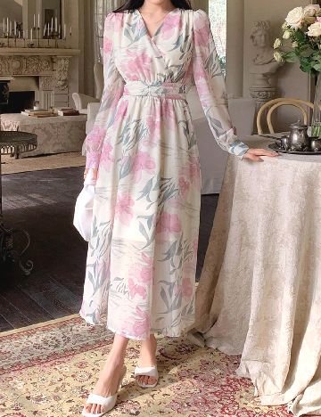 Rochie lunga Dazy, floral