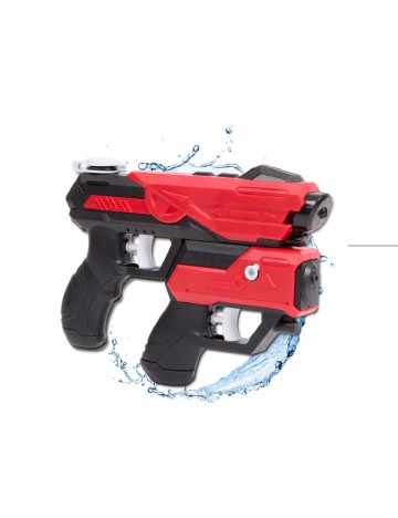Set pistol cu apa 2 bucati ACTION, negru/rosu