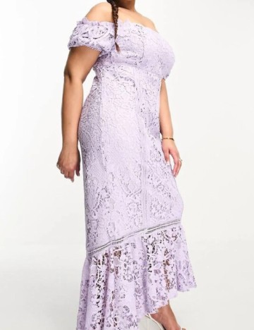 Rochie lunga ASOS Curve, mov