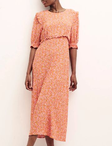 Rochie medie Nobody s child, portocaliu