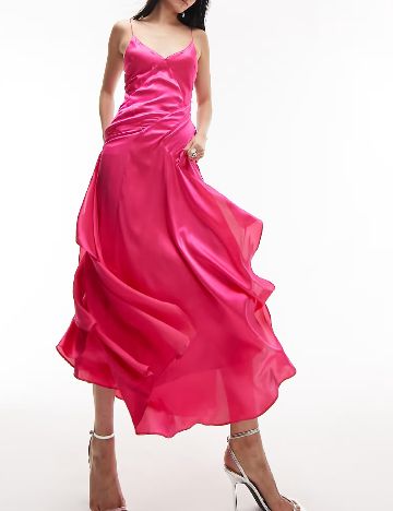 Rochie lunga Top Shop, roz