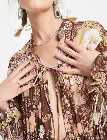 Rochie scurta Reclaimed Vintage, mix culori Mix culori