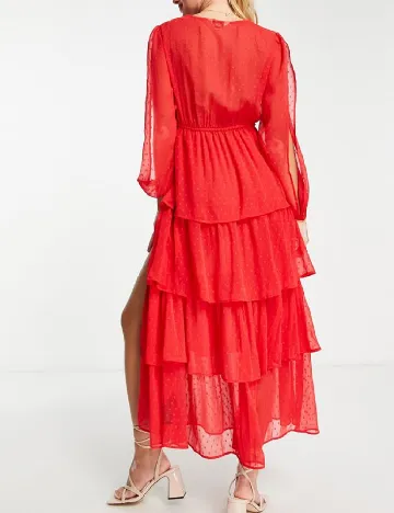 Rochie lunga Miss Selfridge, rosu Rosu