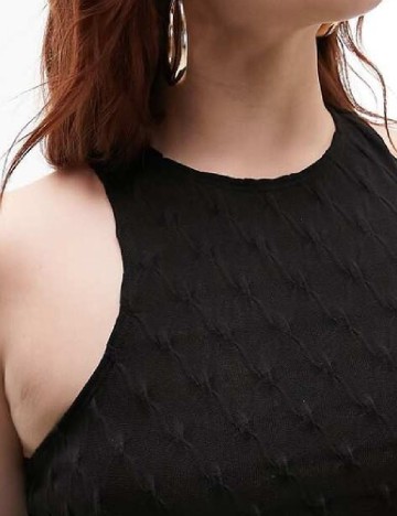 Rochie de plaja Top Shop Plus Size, negru