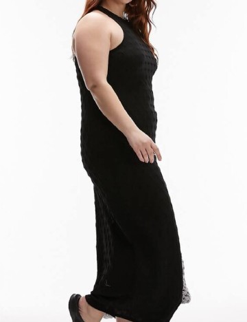 Rochie de plaja Top Shop Plus Size, negru