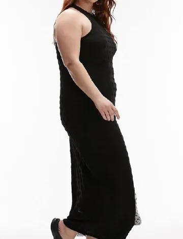 Rochie de plaja Top Shop Plus Size, negru Negru
